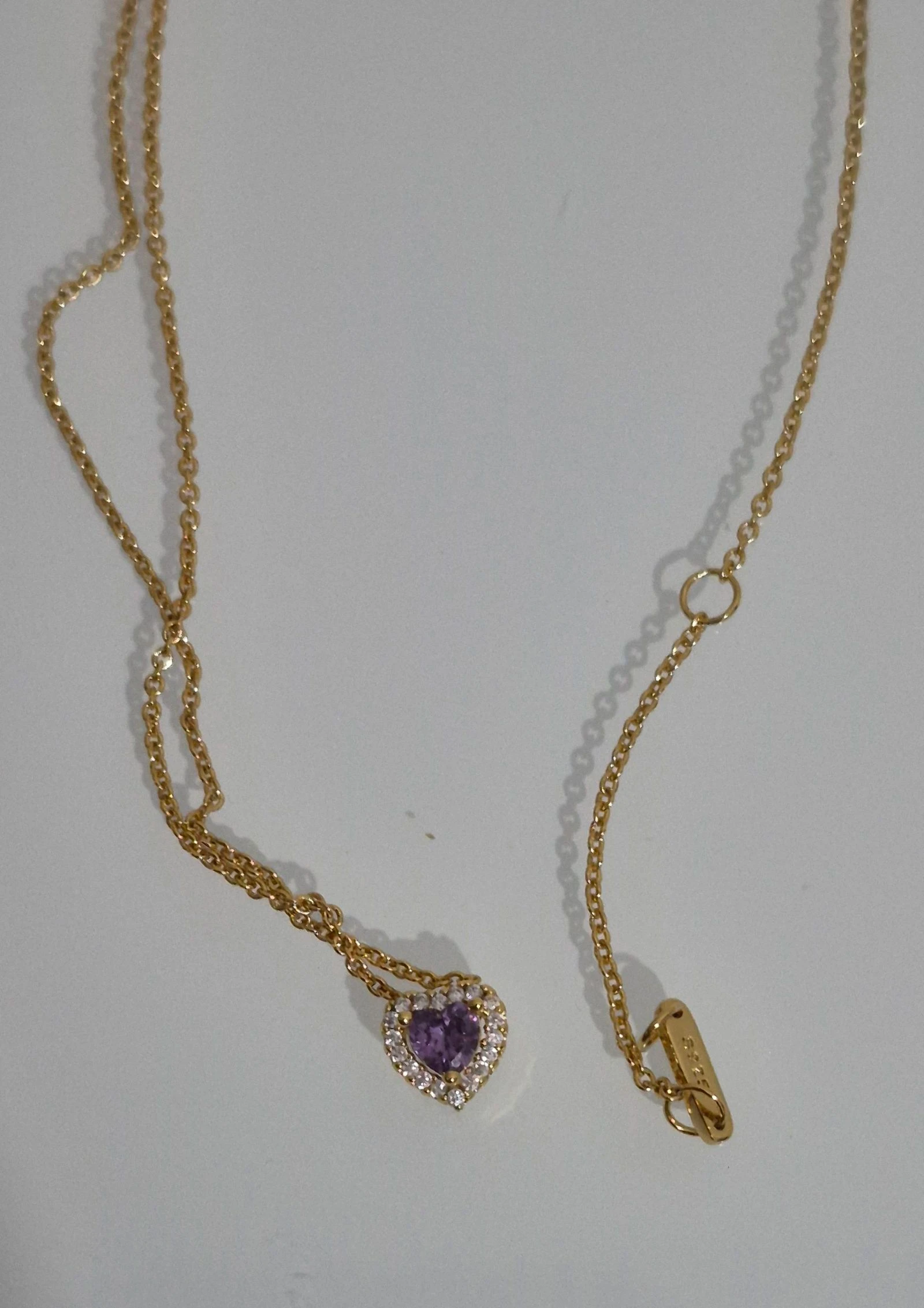 Collar Corazón en Plata Dorada – photo 6